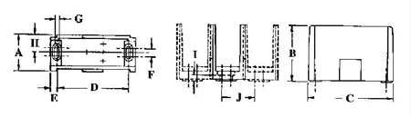 molded glass-filled polyester insulator block